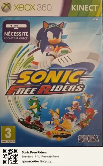 Sonic Free Riders Xbox 360, France box front