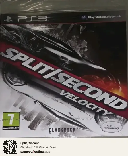 Split/Second PlayStation 3, Spain box front