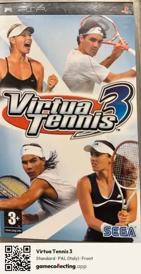 Virtua Tennis 3 PlayStation Portable, Italy box front