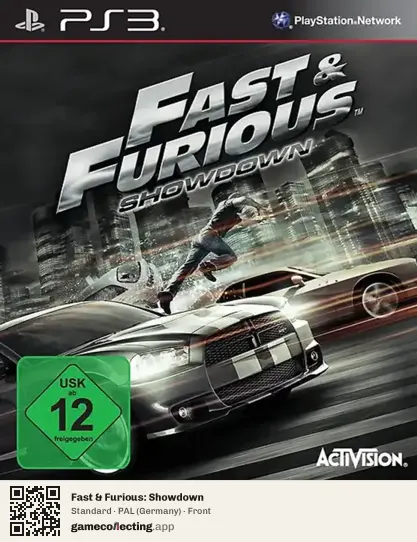 Fast & Furious: Showdown PlayStation 3, Germany box front