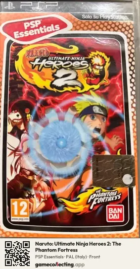 Naruto: Ultimate Ninja Heroes 2: The Phantom Fortress PlayStation Portable, Italy box front