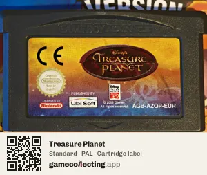Treasure Planet Game Boy Advance, PAL cartridge label