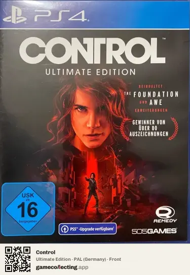 Control PlayStation 4, Germany box front