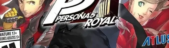 Persona 5 Royal, the ESRB box on its front
