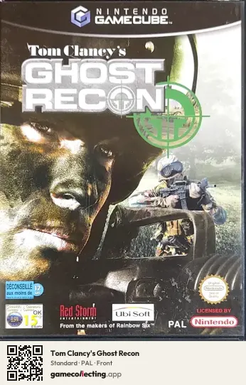 Tom Clancy's Ghost Recon Nintendo GameCube, PAL box front