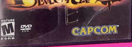 Devil May Cry 2, the ESRB box on its front