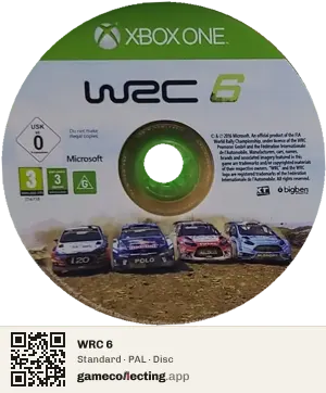 WRC 6 Xbox One, PAL disc