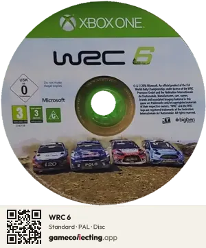 WRC 6 Xbox One, PAL disc
