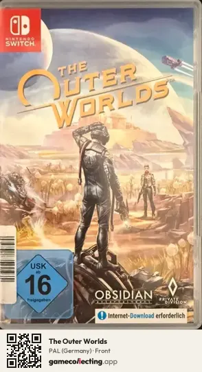 The Outer Worlds Nintendo Switch, Germany box front