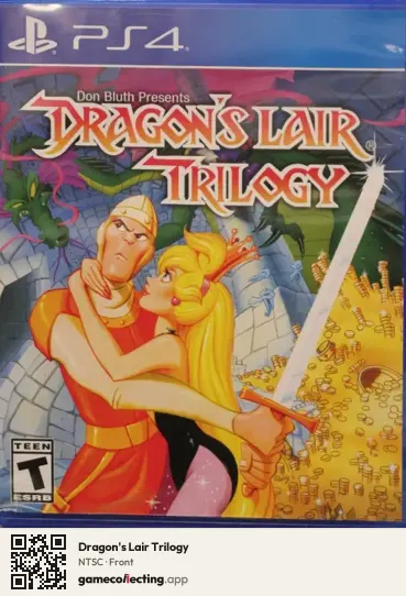 Dragon's Lair Trilogy PlayStation 4, NTSC box front