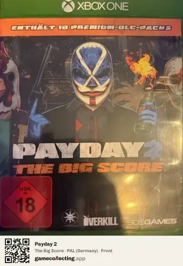 Payday 2 Xbox One, Germany box front