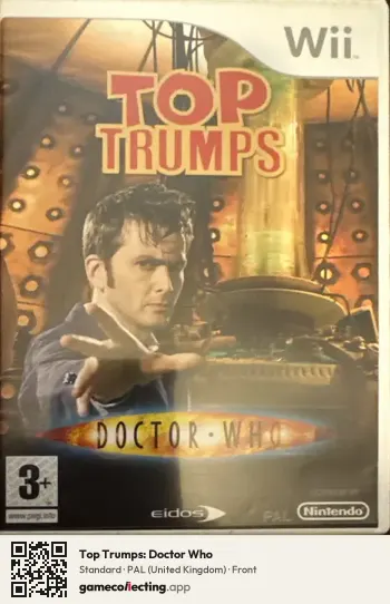 Top Trumps: Doctor Who Nintendo Wii, United Kingdom box front
