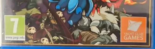 Shovel Knight, the PEGI square on its front