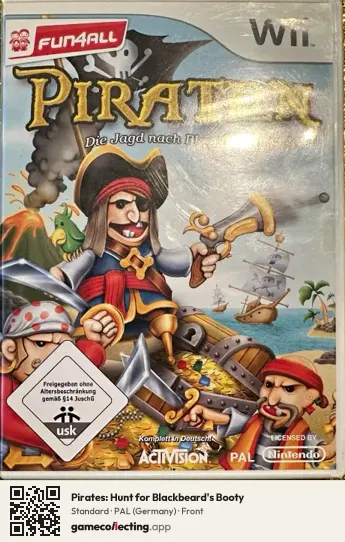 Pirates: Hunt for Blackbeard's Booty Nintendo Wii, Germany box front