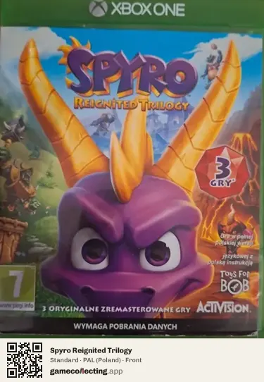 Spyro Reignited Trilogy Xbox One, Poland box front