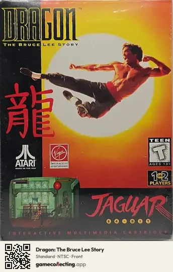 Dragon: The Bruce Lee Story Atari Jaguar, NTSC box front