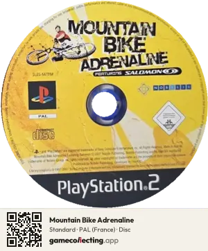 Mountain Bike Adrenaline PlayStation 2, PAL disc