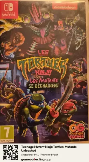 Teenage Mutant Ninja Turtles: Mutants Unleashed Nintendo Switch, France box front