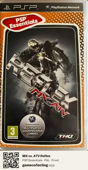 MX vs. ATV Reflex PlayStation Portable, PAL box front