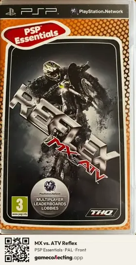 MX vs. ATV Reflex PlayStation Portable, PAL box front