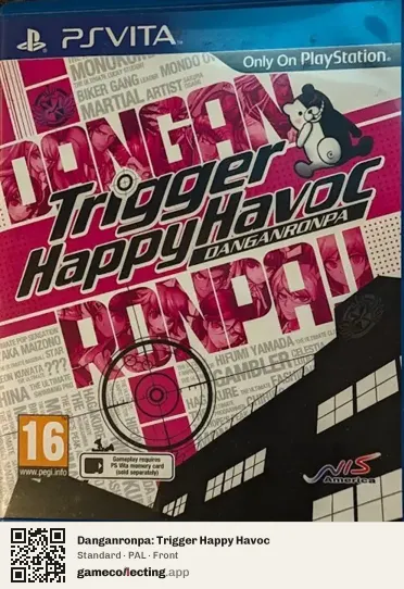 Danganronpa: Trigger Happy Havoc PlayStation Vita, PAL box front