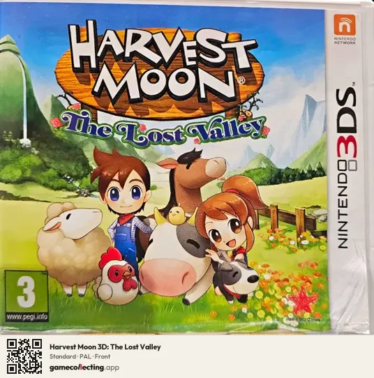 Harvest Moon 3D: The Lost Valley Nintendo 3DS, PAL box front
