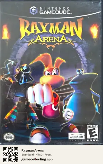 Rayman Arena Nintendo GameCube, NTSC box front
