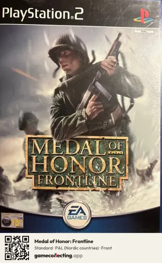 Medal of Honor: Frontline PlayStation 2, Nordic countries box front