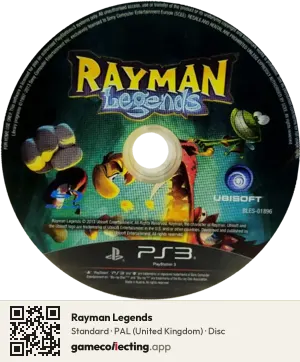 Rayman Legends PlayStation 3, PAL disc
