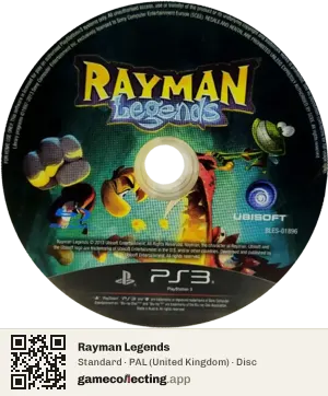 Rayman Legends PlayStation 3, PAL disc