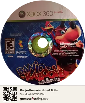 Banjo-Kazooie: Nuts & Bolts Xbox 360, NTSC disc