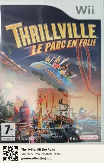 Thrillville: Off the Rails Nintendo Wii, France box front