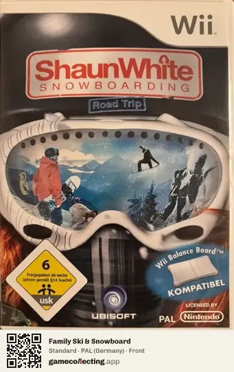 Family Ski & Snowboard Nintendo Wii, Germany box front