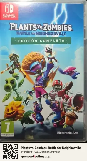 Plants vs. Zombies: Battle for Neighborville Nintendo Switch, Germany box front