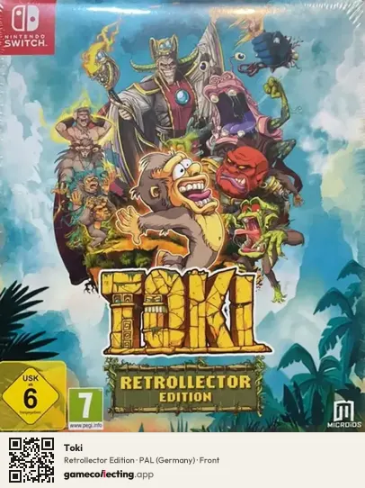 Toki Nintendo Switch, Germany box front