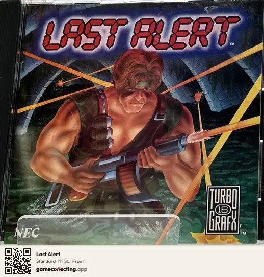 Last Alert TurboGrafx-CD, NTSC box front