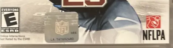 Madden NFL 25, the ESRB box on its front