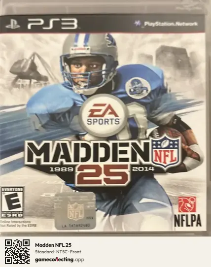 Madden NFL 25 PlayStation 3, NTSC box front