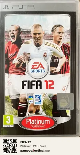 FIFA 12 PlayStation Portable, PAL box front