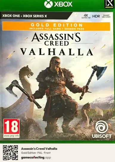 Assassin's Creed Valhalla Xbox One, PAL box front