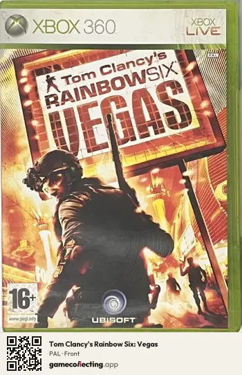 Tom Clancy's Rainbow Six: Vegas Xbox 360, PAL box front