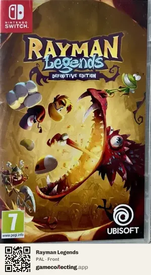 Rayman Legends Nintendo Switch, PAL box front