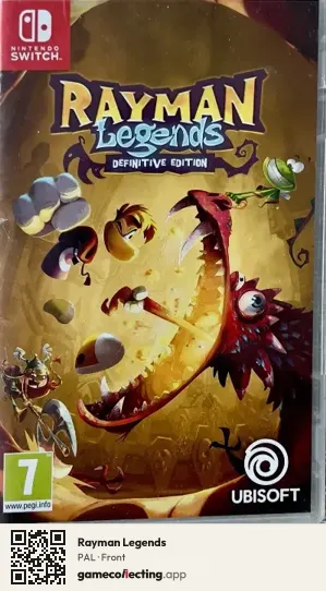 Rayman Legends Nintendo Switch, PAL box front