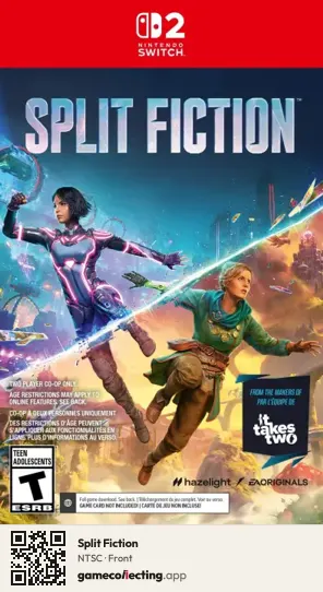 Split Fiction Nintendo Switch 2, NTSC box front