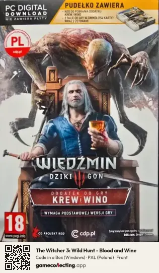The Witcher 3: Wild Hunt - Blood and Wine Computer, Poland box front