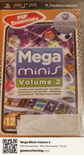 Mega Minis Volume 2 PlayStation Portable, Germany box front