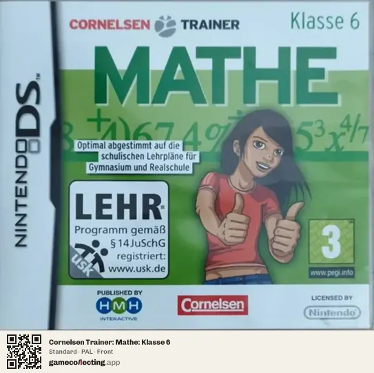 Cornelsen Trainer: Mathe: Klasse 6 Nintendo DS, PAL box front