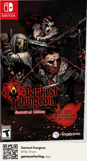 Darkest Dungeon Nintendo Switch, NTSC box front