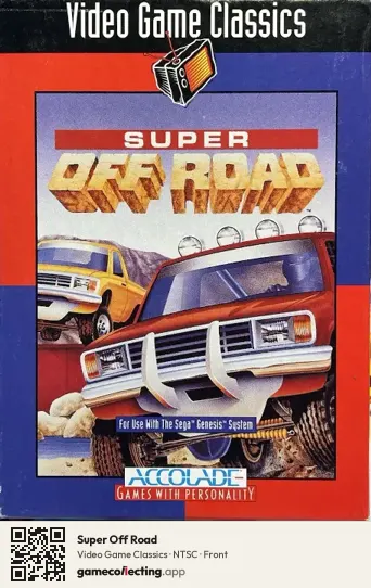 Super Off Road Sega Mega Drive / Genesis, NTSC box front