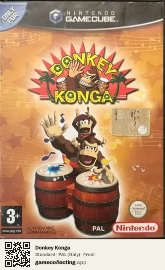 Donkey Konga Nintendo GameCube, Italy box front